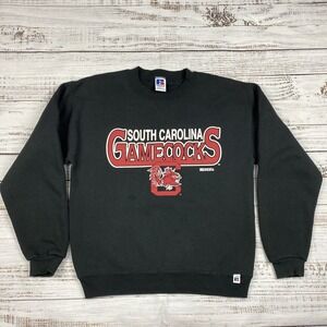 Vintage South Carolina Gamecocks Sweatshirt Youth Large Russell Tag Black USA
